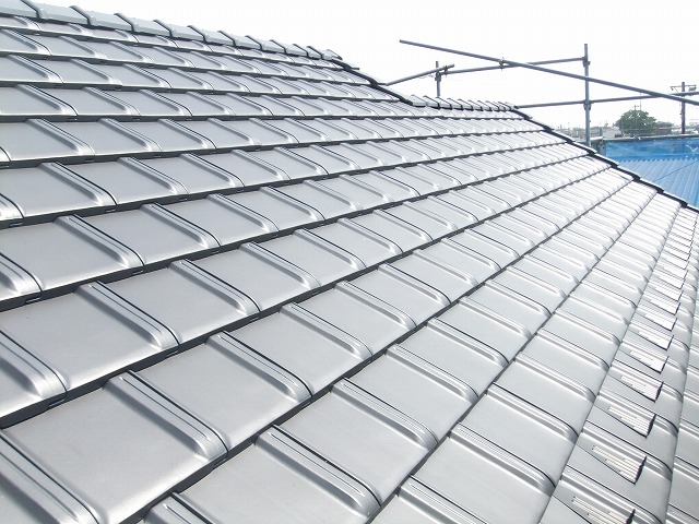 平板瓦へ葺き替え完了　